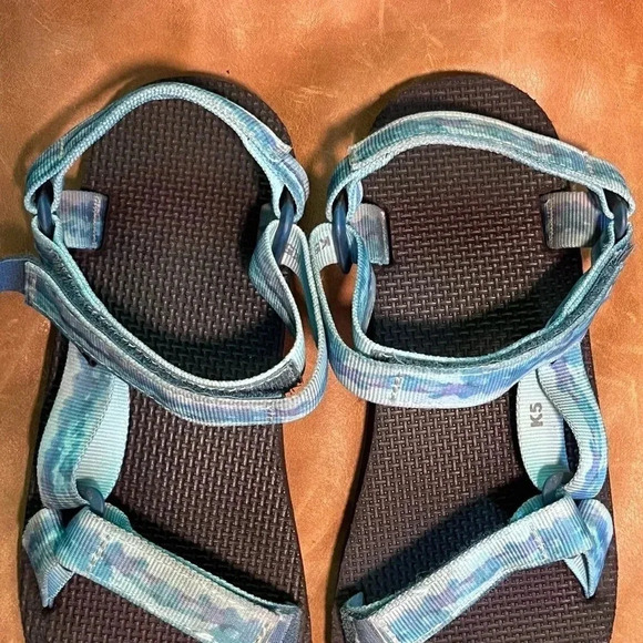 Teva Kid’s 5 Blue Fabric Strap Sandals - Picture 8 of 12